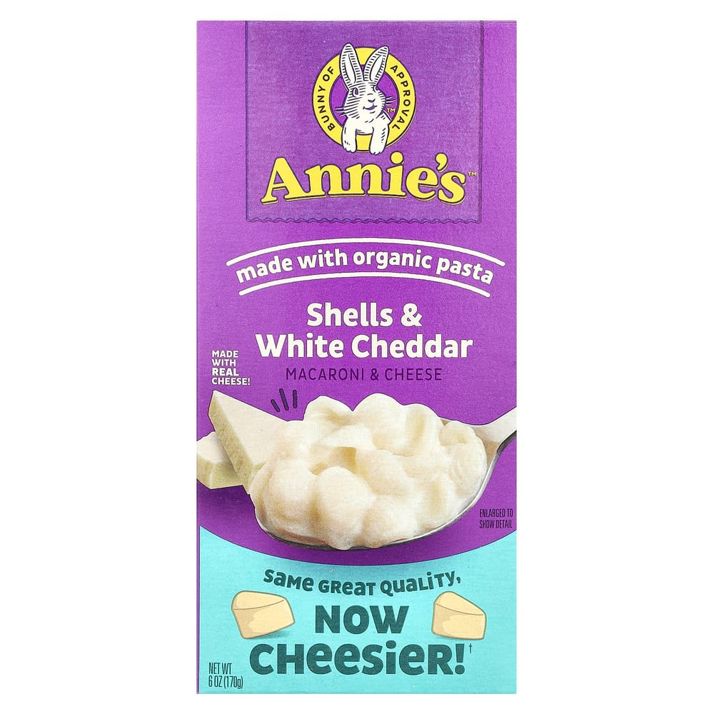 Annies Homegrown Macaroni & Cheese Shells & White Cheddar 170g (6oz)