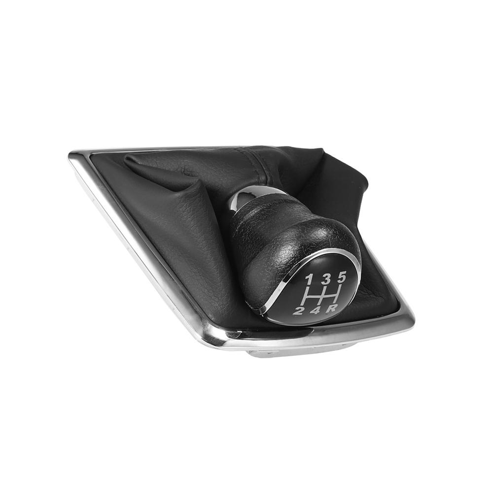 Gear Shift Cover 5 Speed Manual Transmission Gear Shift Stick Knob Dust Proof Cover Replacement for Ford Focus