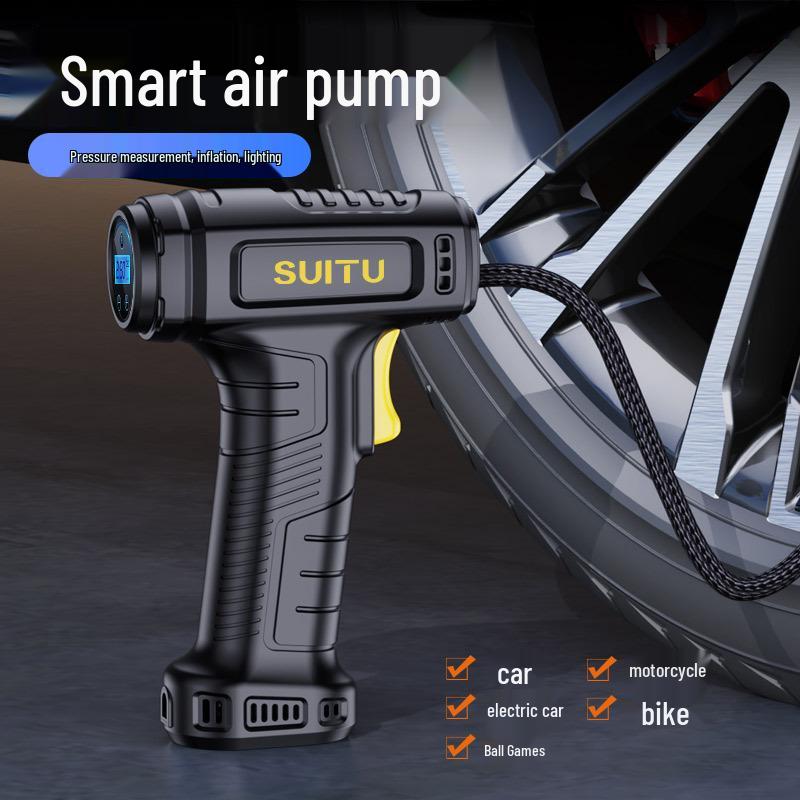 Portable Wireless Smart Car Tire Inflator with Digital Display