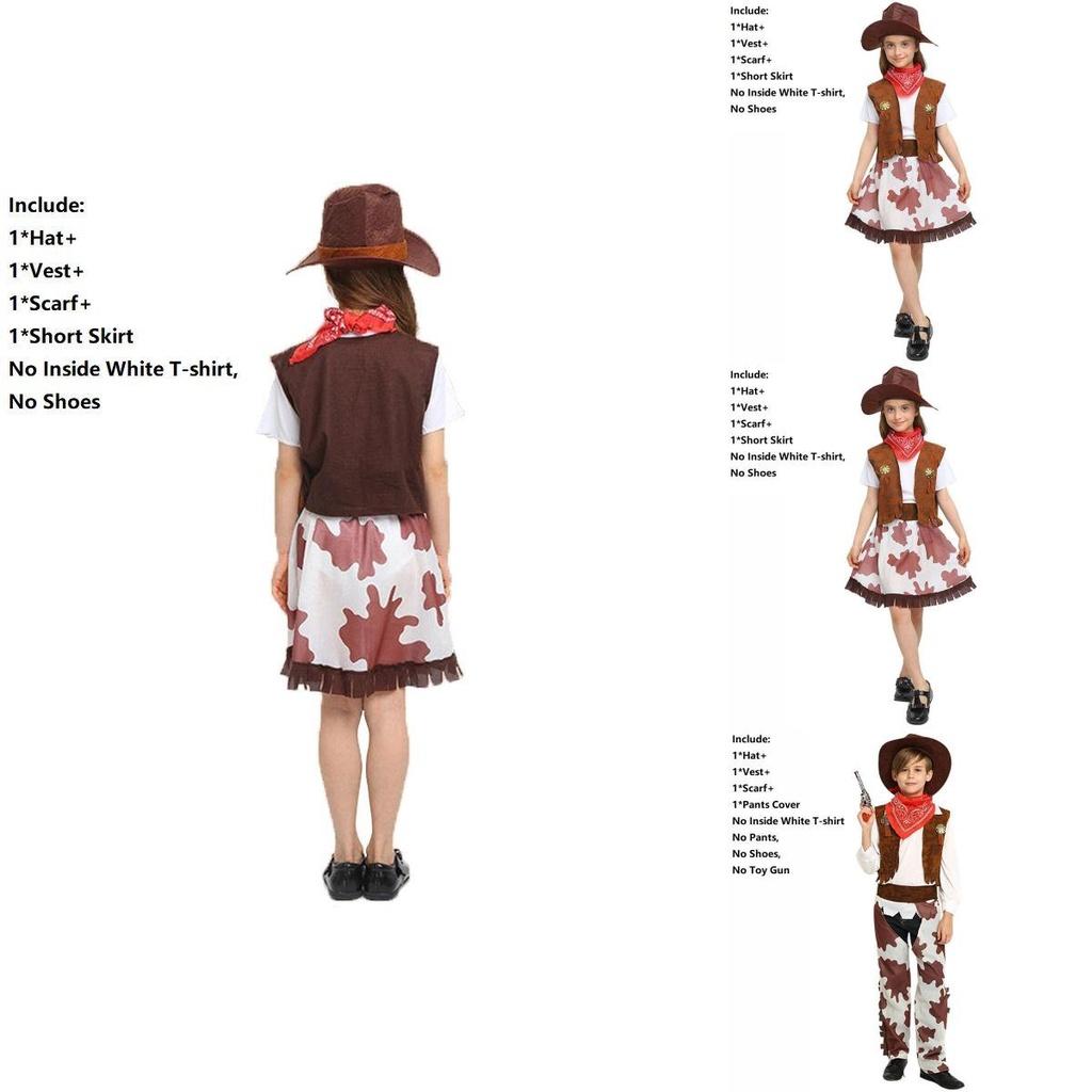 Cowboy Wild Western Rodeo Costume For Kids Featuring Comfortable And Stylish Outfit