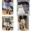 Elegant Knit Pleated Skirt For Women With Elastic Waist For Office Wear