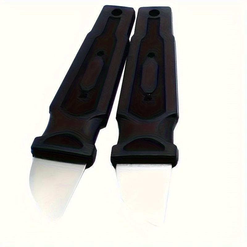 1pc Ultra-Thin Stainless Steel Precision Screwdriver - Anti-Static Smartphone & Tablet Repair Tool with Black Textured Grip for Easy Handling