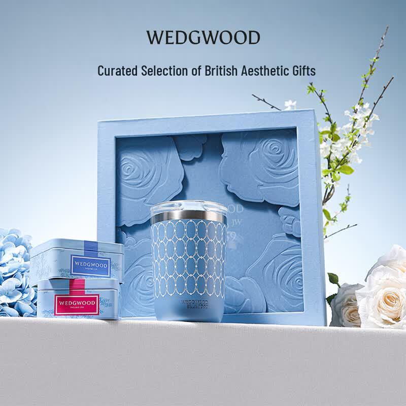 Подарочный набор Wedgwood Gold Dust Years: Кружка для кофе и чайница