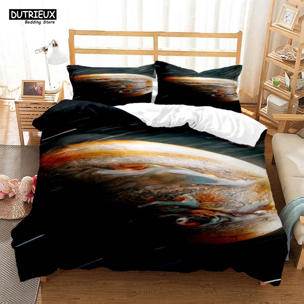 Space Star Printed Polyester Bedding Soft and Comfort Personal Quilt Cover Bedding Kit