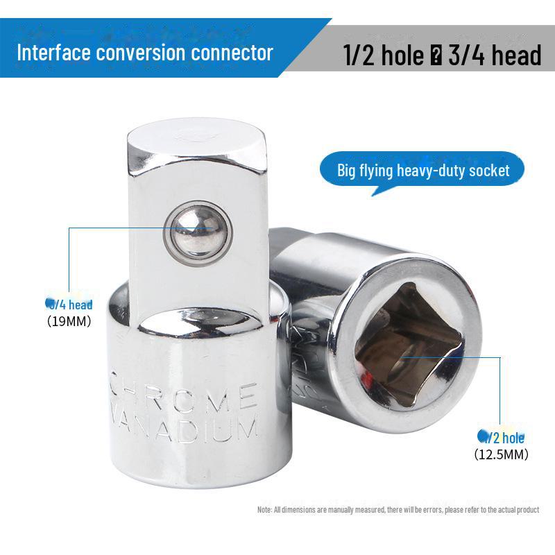 Socket Adapter - 1/2\" To 3/8\" To 1/4\" Universal Conversion Connector