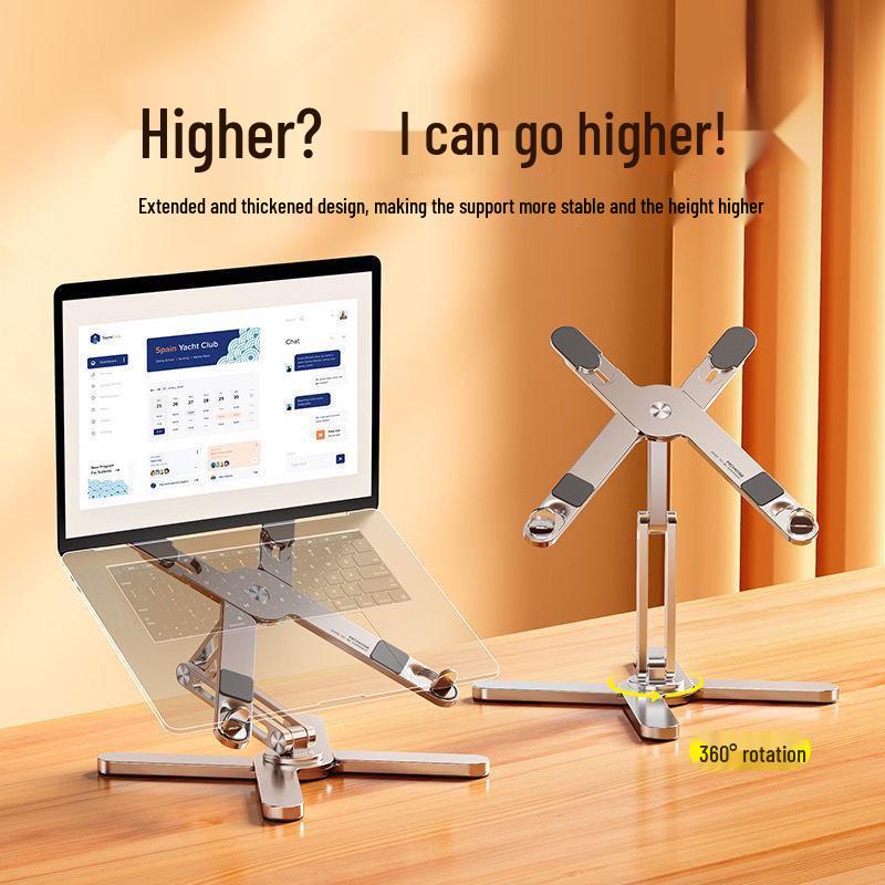 2025 Rotatable Laptop Stand: Adjustable Height, Cooling, and Desktop Extension