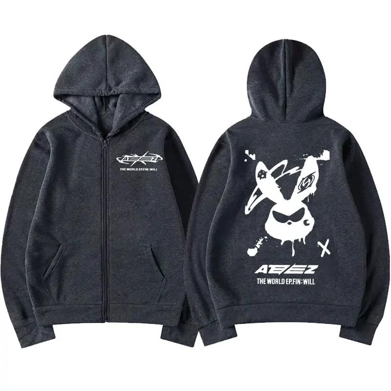 

Album Tour Zipper Hoodie Мужская и женская модная спортивная одежда на молнии Повседневная куртка с капюшоном Топ Модный женский топ XL