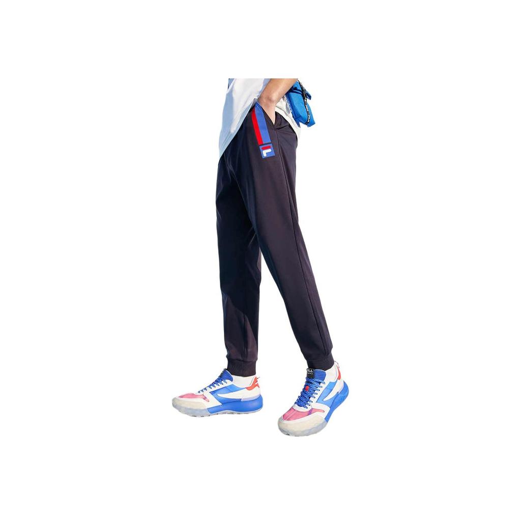 New FILA Knitted Sweatpants Men's Legend Blue F11M128652FNV
