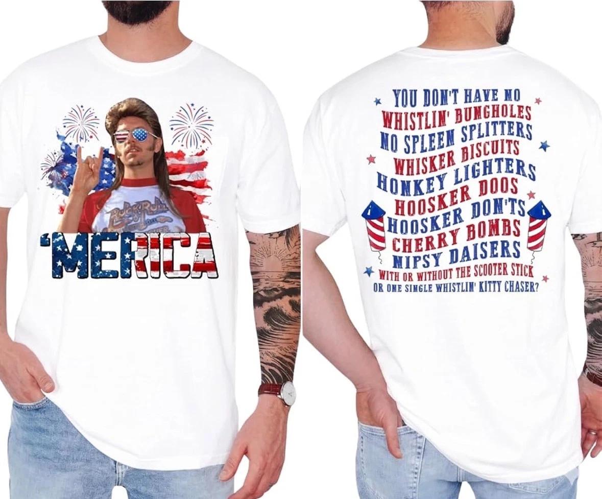 Joe Dirt 4th Of July Merica Patriotic Graphic T Shirt S