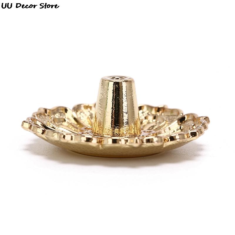 Nieuwe 1PC Legering Wierookbrander Stokhouder Plaat Boeddhisme Lotus Wierookvat Brons Oost-Indische kers Wierookbrander