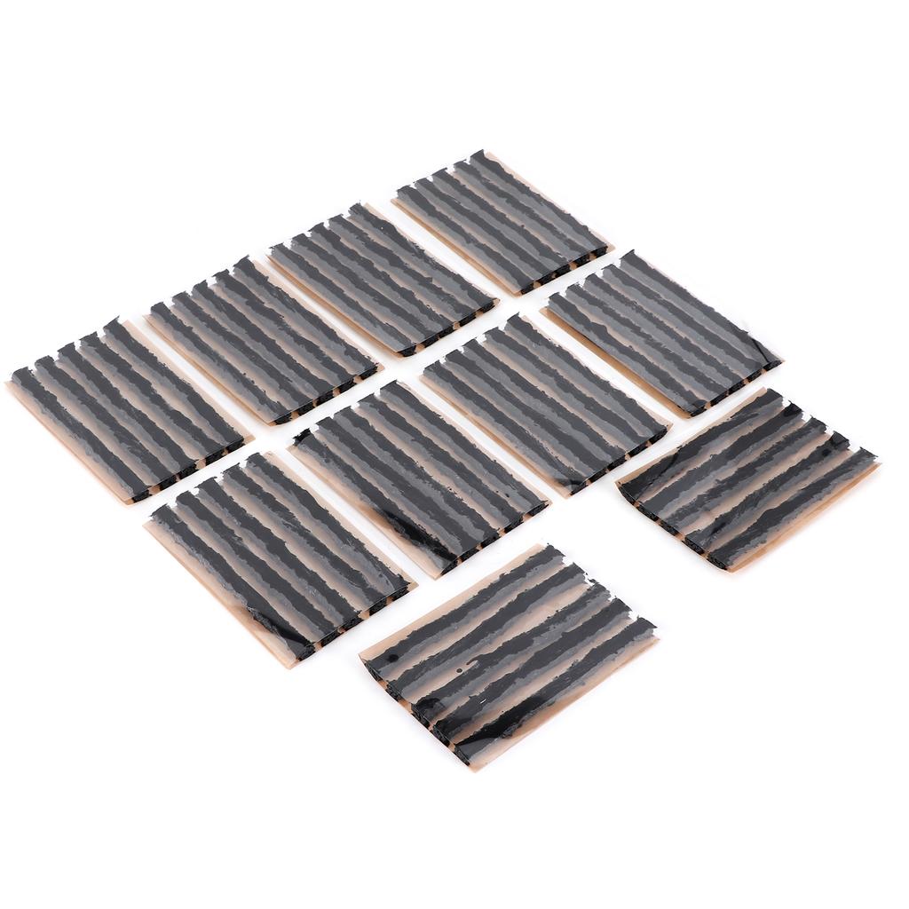 50pcs 100x6mm Tire Repair Plug Tubeless Tyre Rubber Sealing Strip Puncture Repairing Tool for Car Motorcycle