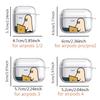 Cute Duck Clear Earphone Cases Cover Case For Airpods 1 Pro2 4 Pro 2 Pro3 3