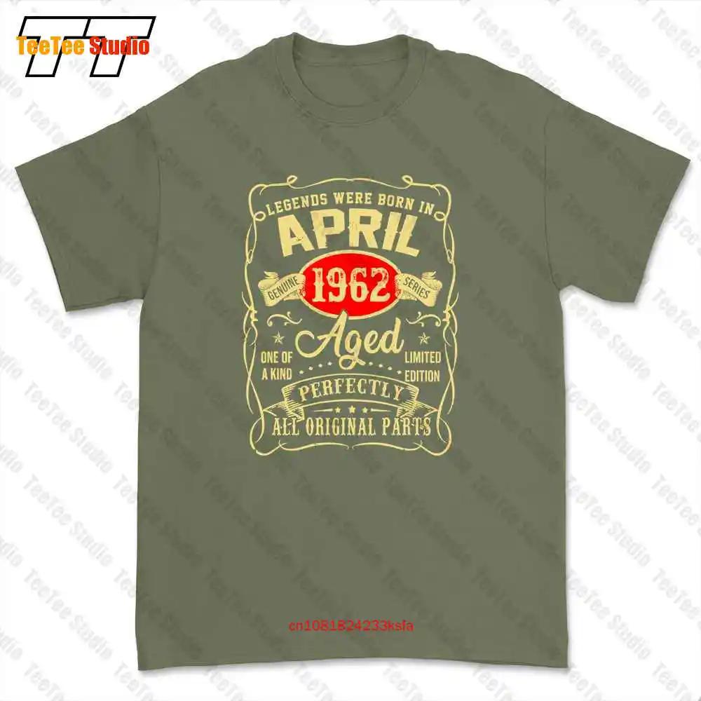 Legender Föddes I April 1962 59-Årsfödelsedag T-shirt Tee 3QNC