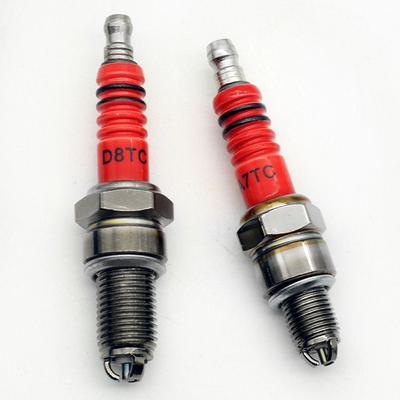 3 Dreielektroden Rennzündkerze A7TC D8TC Metall Motorrad Zündkerze ATV Roller Zündkerze