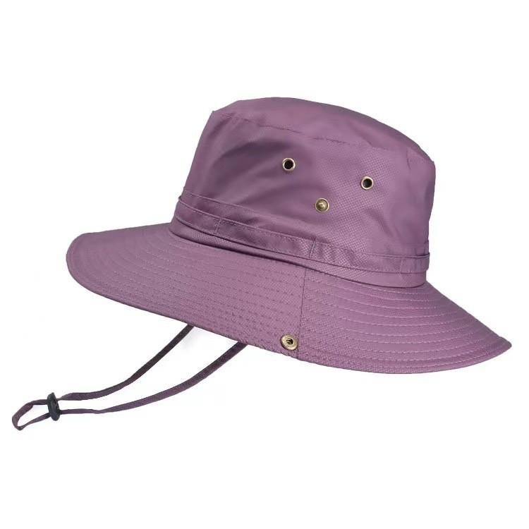 

Summer Foldable Sun Hat With Wide Brim For Outdoor Fishing And Travel Burgundy