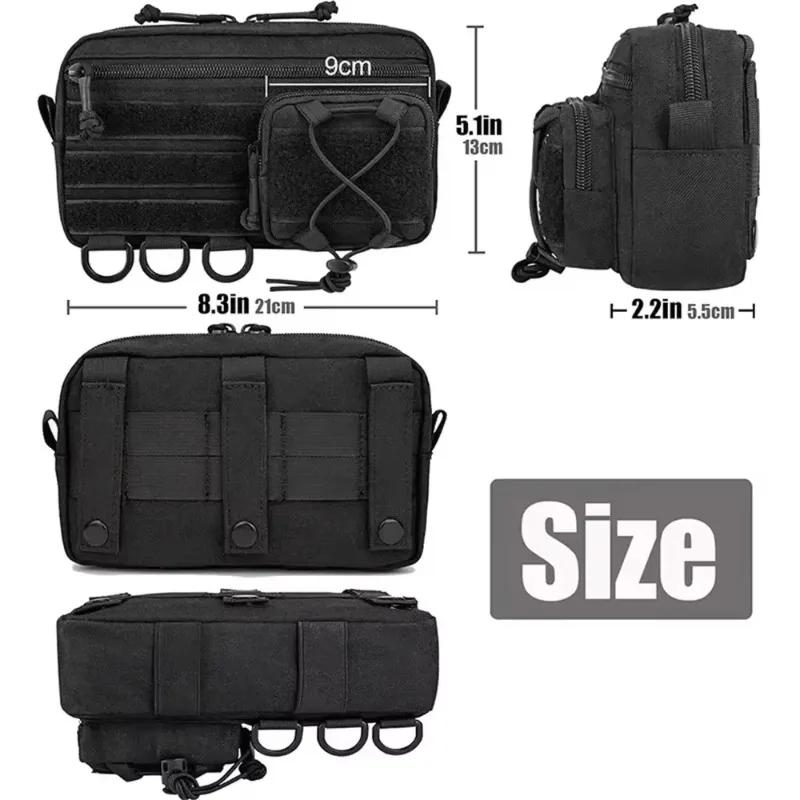 New Multiple Pockets Toolkit Utility Pouch 1000D EDC Tactical Emergency Medical Kit Tool Storage Bag For Outdoor Hunting