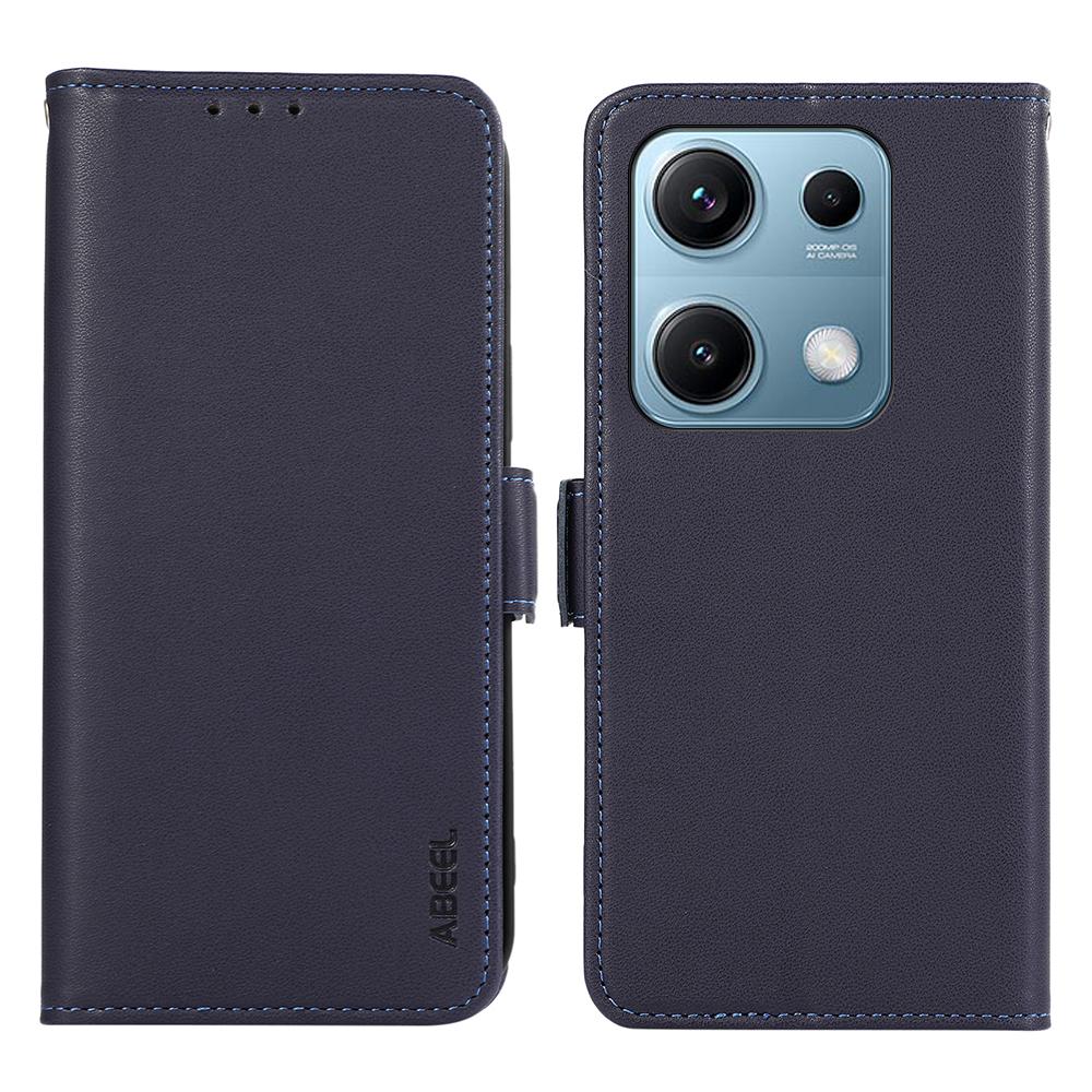 

ABEEL For Xiaomi Redmi Note 14S 4G Case Leather Phone Cover with RFID Blocking Wallet Blue