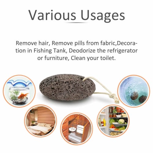 BYSL Lava Pumice Stone, Foot Scrubber, Foot Pumice Stone, Dead Skin Removal (Random Colors and Shapes)