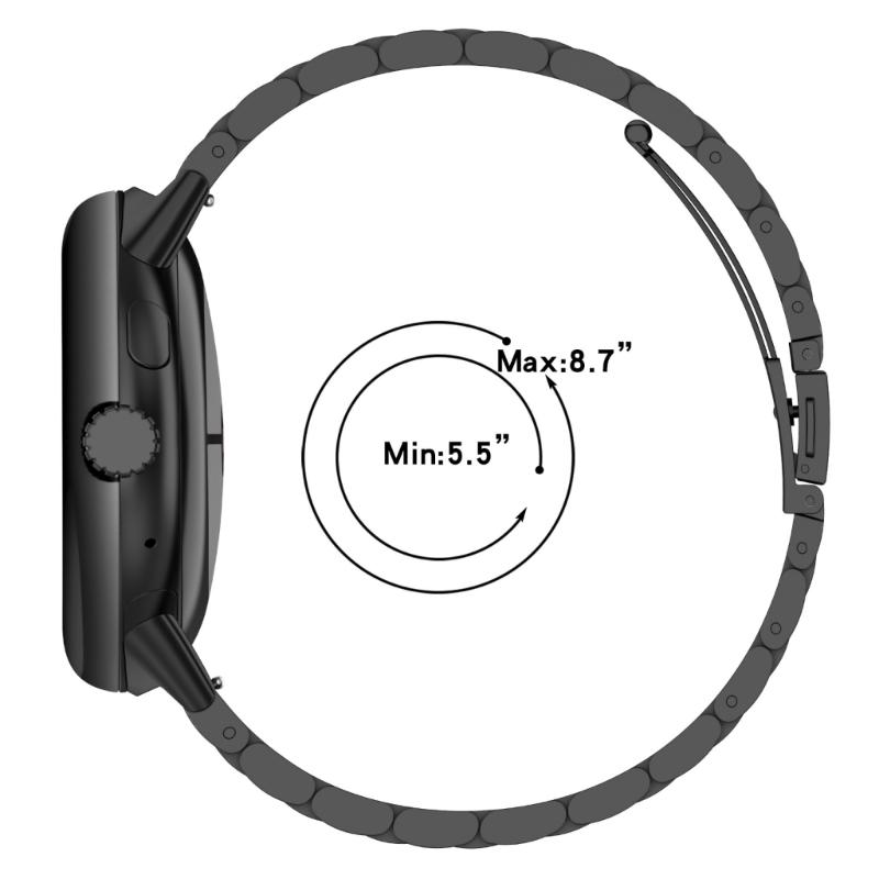 Premium Adjustable Metal Replacement Band Suitable For Watch 4 3 41mm 45mm Three Bead Design Scratch Resistant Accessory