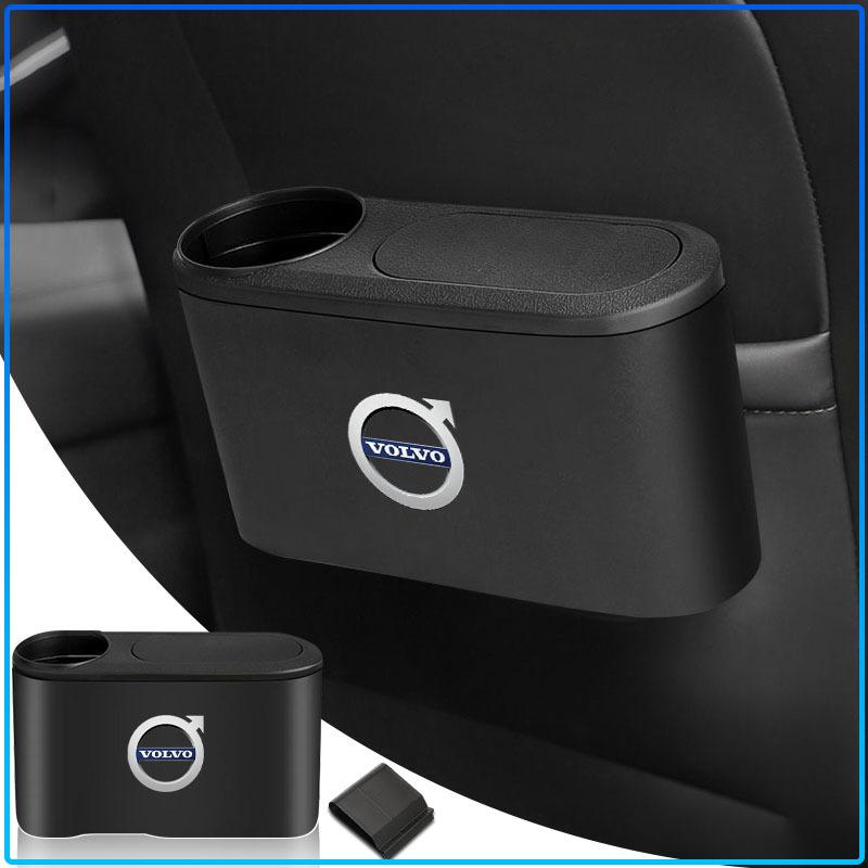 For Volvo XC90 XC60 XC70 XC40 V90 V60 V40 C70 C30 S80 1pcs Car Door Hanging Pressing Storage Case Auto Trash Can