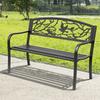 Banc De Jardin 2 Places Banc Exterieur Jardin Style Rural Chic Pour Balcon Terrasse Patio 127 X 60 X 85 Cm