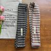Vintage Sweet And Cool Girl Thin Scarf Y2k Millennium Niche Fashion Versatile Decoration Striped Knitted Cotton Narrow Neck