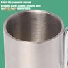 Stainless Steel Cup 220ml Double-layered Cup for Camping Traveling Handle Carabiner Backpacking Hiking Portable Cups Outdoor Tea Coffee Mug