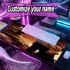 Custom Name Personalized Twilight Pattern Mousepad, Laptop PC Desk Mat, Decorative Desk Mat for Home Keyboard Pad Gift