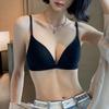 Triangle Cup Underwear Women's Summer Sexy Thin Small Breasts Gather Soft Support Seamless Nude Comfortable No Steel Ring Bra