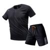 Men's 2026 Quick-Dry Sports Set: Ice Silk Short Sleeve T-Shirt & Shorts