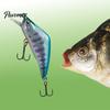 Artificial Bait 4.8cm/3.8g Fishing Lure Bionic 3D Eyes Sharp Hooks Fake Stream Trout Sinking Minnow for Freshwater Saltwater Swimbait