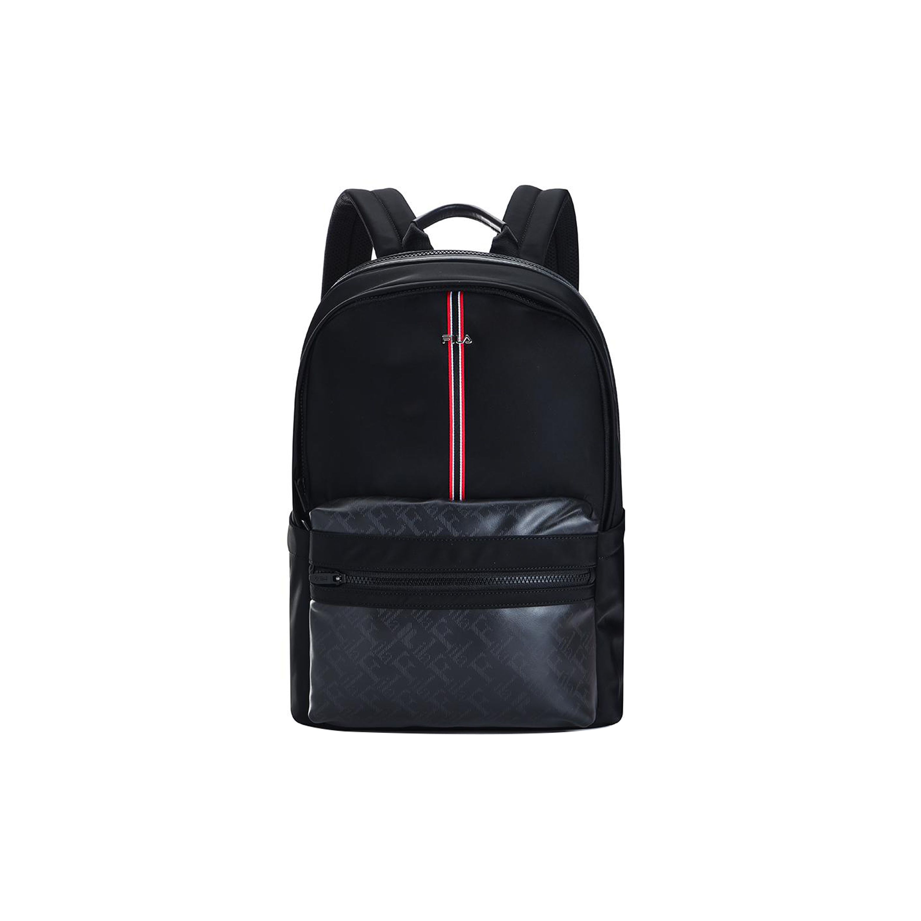 FILA Fashion Classic Business Casual Fabric Laptop Backpack Men backpack Black F13M311103F-BK Black