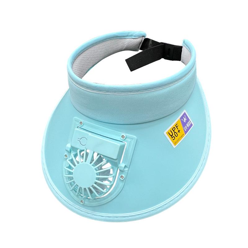 Rechargeable Women s Wide Brim Sun Hat with Built-In Fan for Sun Protection.