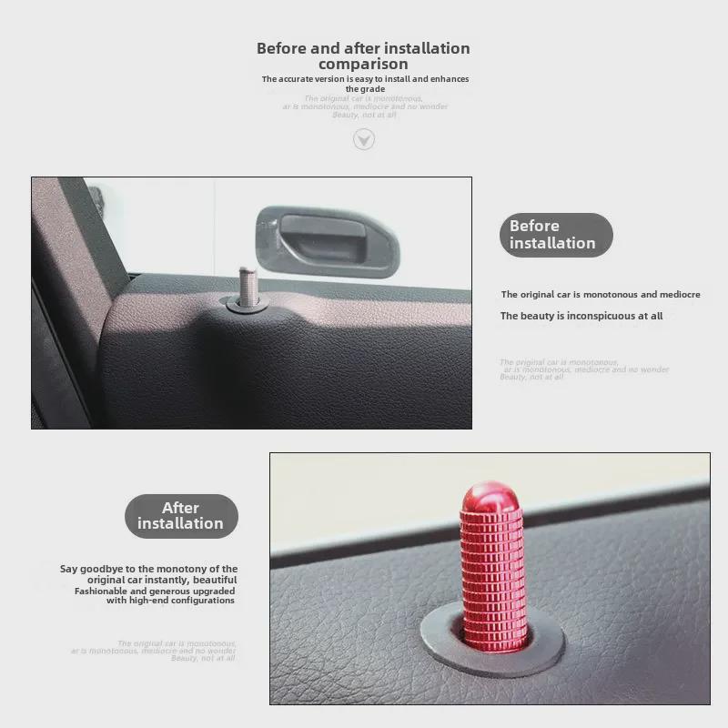 Mercedes-Benz Aluminium Dörrlås för GLC/C/GLA/A/E/CLA/GLE Interiöruppgradering