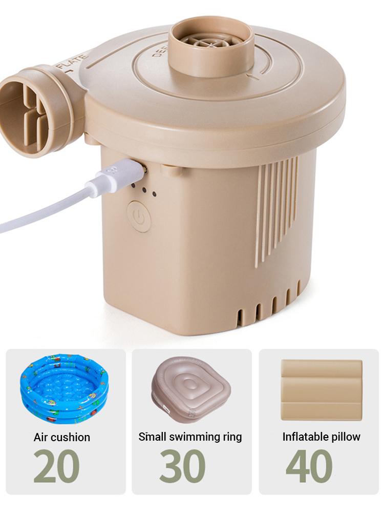 Mini Inflatable Pump Electric Air Cushion Camping Pump Portable Rapid Filling Mattress Swimming Pool Air Filling Blower Injector