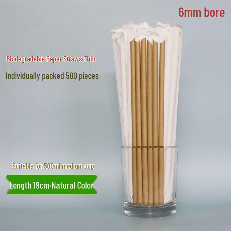 OEING Individually Wrapped Disposable Beverage Straws
