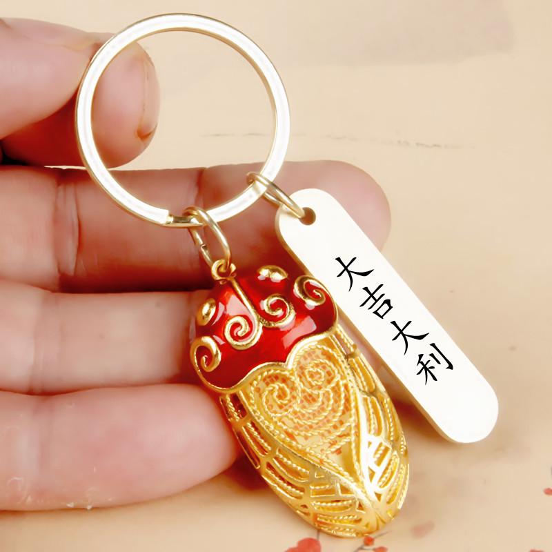 

Золотой кулон-брелок с зодиакальным цикадой: Принося удачу своим потрясающим дебютом