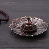 Copper   Flower Incense  ,   Flower Modeling Incense   Holder Meditation Aid Sleeping Craft Ornament for Home Decor   Furnishi