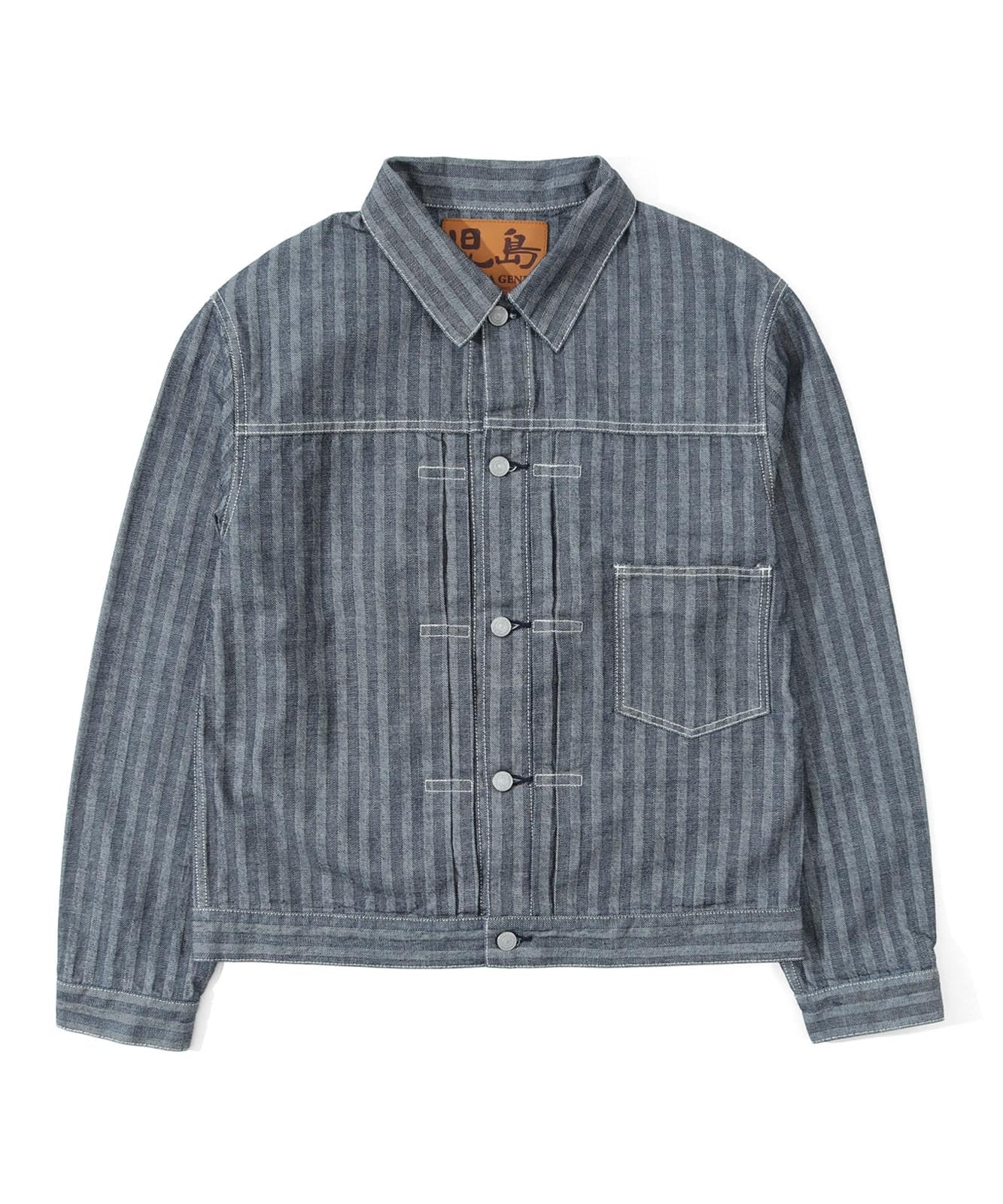 KOJIMA GENES herringbone denim jacket 1st type RNB-5079 men s L indigo