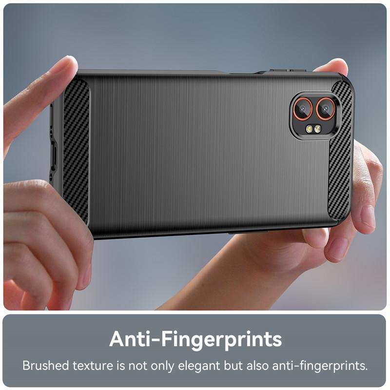 For Samsung Galaxy Xcover7 Pro Case For Samsung Galaxy Xcover6 Xcover7 Pro Carbon Fiber Shockproof Silicone Bumper