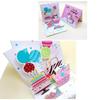 3D  Up Happy Birthday Greeting Card Delicate Handmade Cake Design Foldable for Coworker Birthday Surprise Small Gift