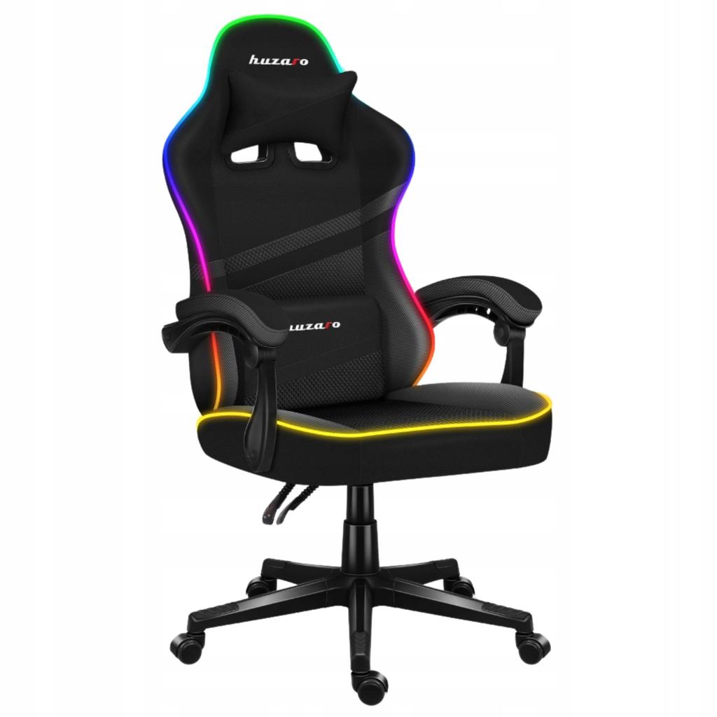 Fotel Gamingowy Huzaro Force 4.4 RGB Black Mesh