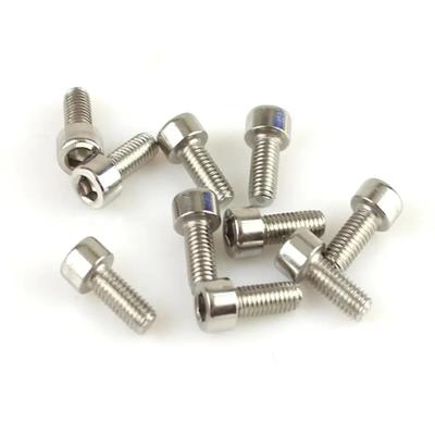 10pcs Bicycle Hexagon Screws Brake Rotor Bolts M5x12mm Stainless Steel Round Head Hex Head Screws Cycling Accessory MTB Part