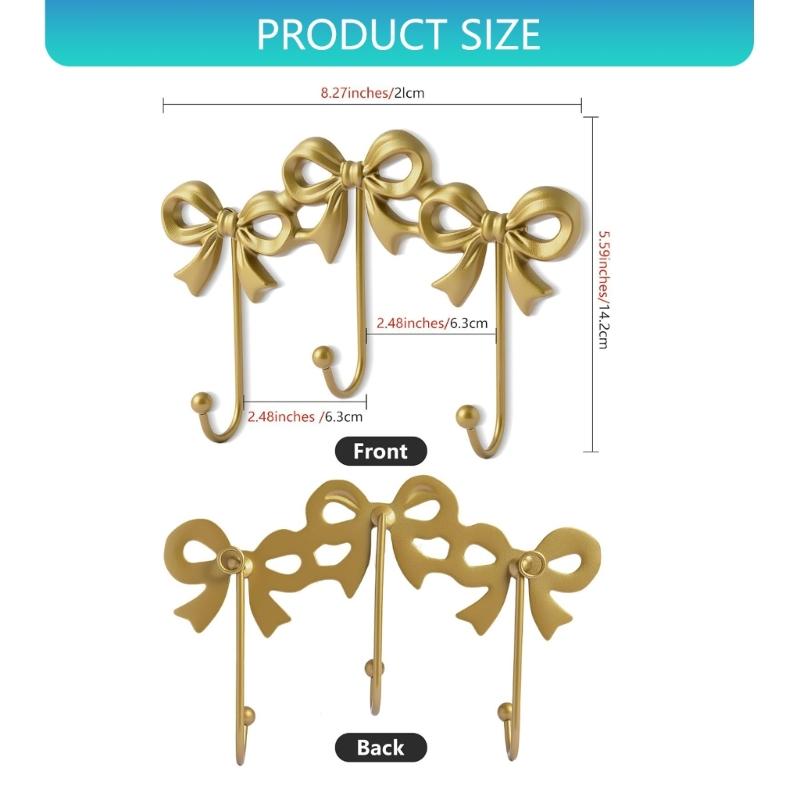 Antiker Metall-Schleifenform-Haken Einfache Wandmontage Stabile Badezimmer-Eingangsbereich-Organizer