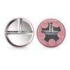 Stainless Steel Divided Children's Plate with Silicone Suction & Non-Slip Heat Insulation