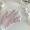 Women Short Socks Cute Embroidery Bowknot Casual Ankle Socks Spring Summer Breathable Female Tube Socks