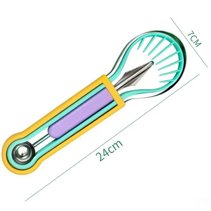 

Kitchen Vegetable Tools 3 in 1 Avocado Slicer Shea Corer Butter Fruit Peeler Cutter Pulp Separator Plastic Knife