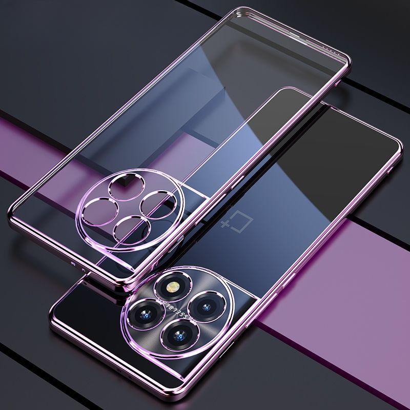 For OnePlus Ace 3 Pro Electroplating Phone Case For One Plus 1+ Ace3 Ace3Pro Lens All-inclusive Silicone Soft Shell Cover