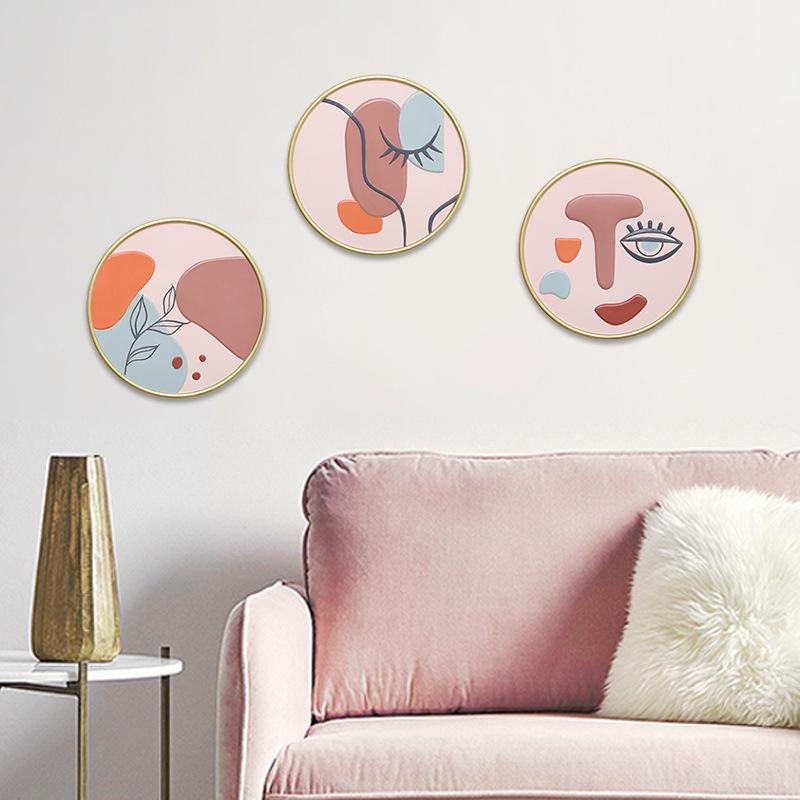 Europäische Abstrakte Kunst Silikon Wandbehang für Wohnzimmer & Bar Dekoration