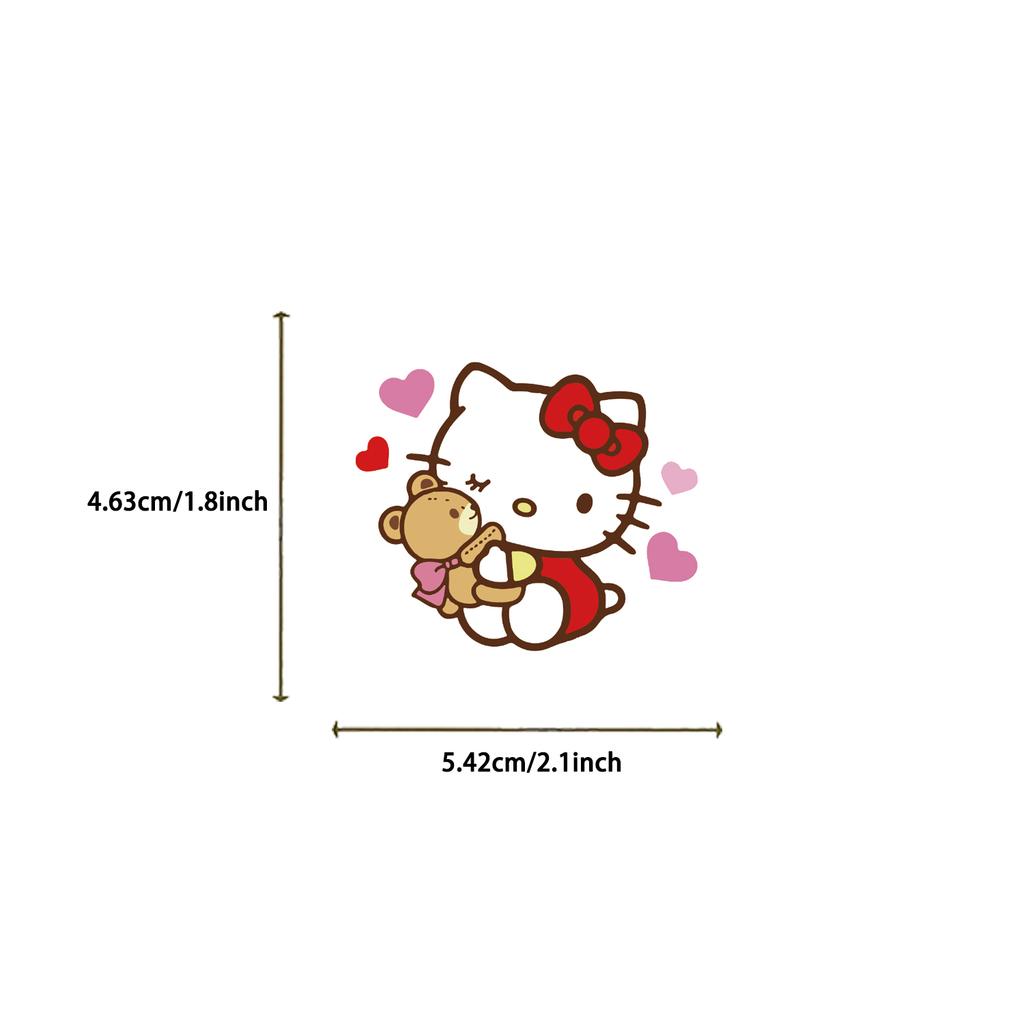 50/100pcs Sanrio Series Kuromi Hello Kitty Cinnamoroll Stickers Cute Multi-purpose Waterproof Decorative Refrigerator Computer